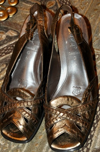 Slingpumps bronzefarben g - 5,