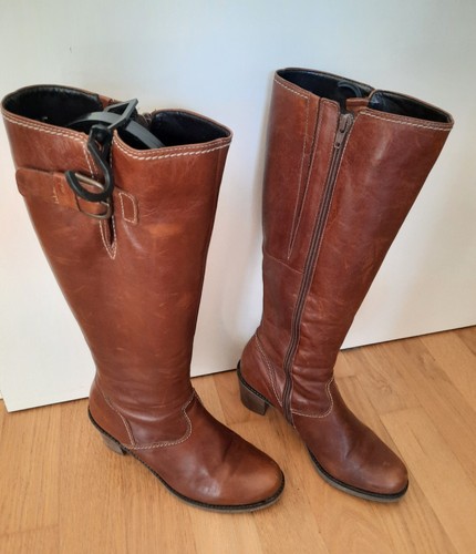 Edle gabor leder schaftstiefel - edle, leder-schaftstiefel