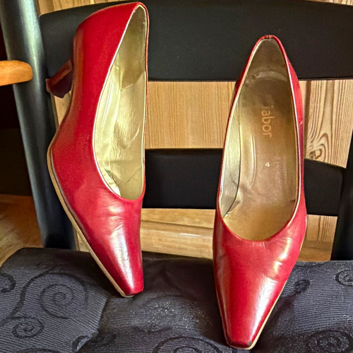 Gabor damen pumps rot leder - gabor,
