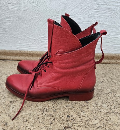 Stiefelette leder rot - leder,